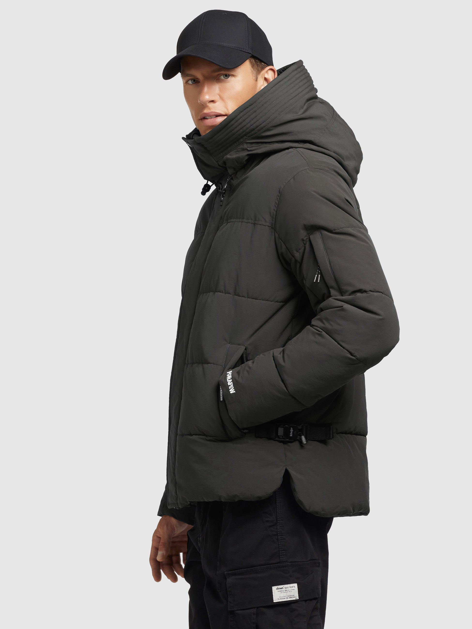 khujo-jacke-barat2-dunkel-olivgrau-damen-steppjacke-kurz-mit-kapuze image 4