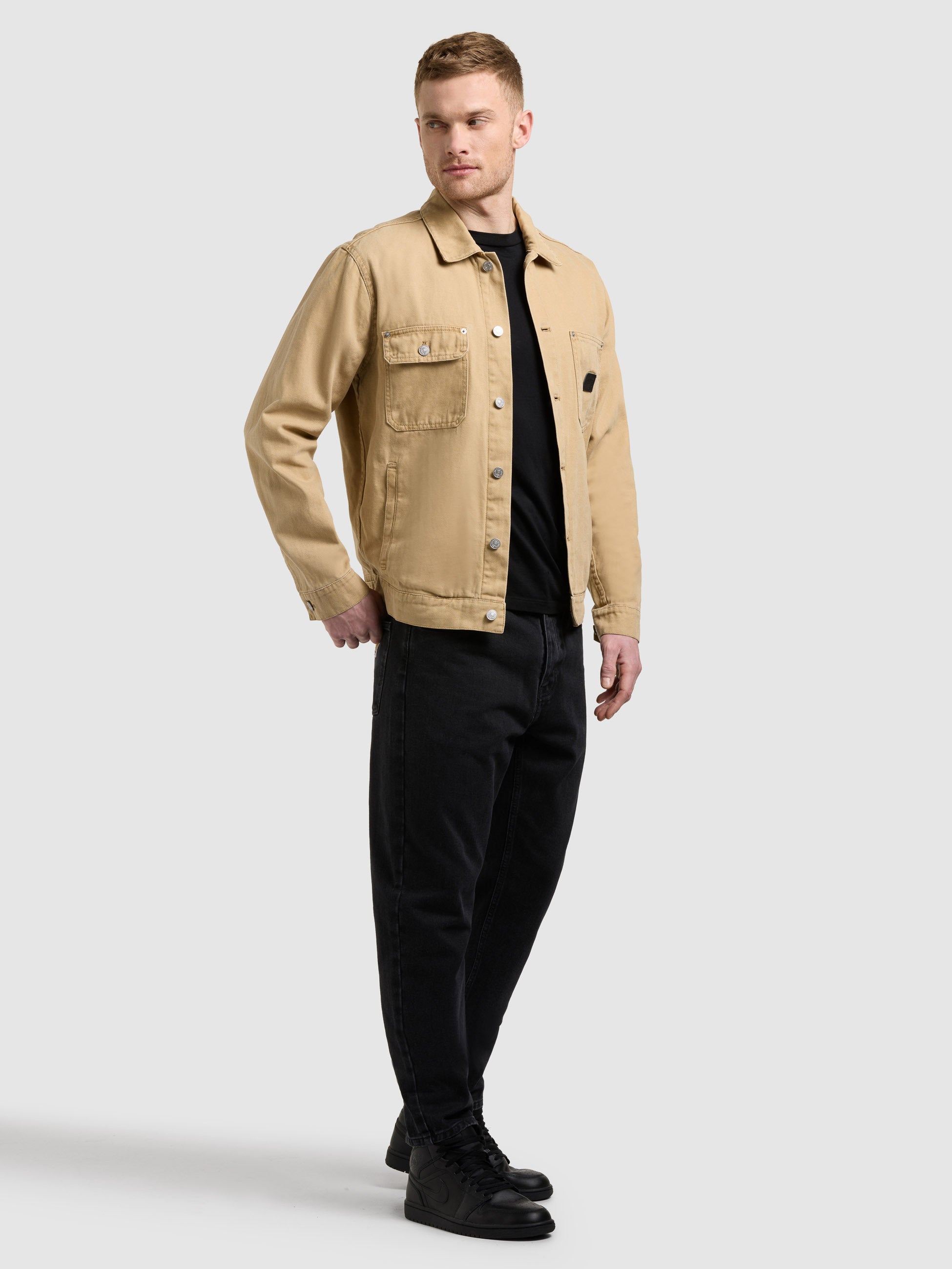 khujo-jacke-ronny-camel-workwear-jacke-aus-baumwoll-canvas-regular-fit image 6