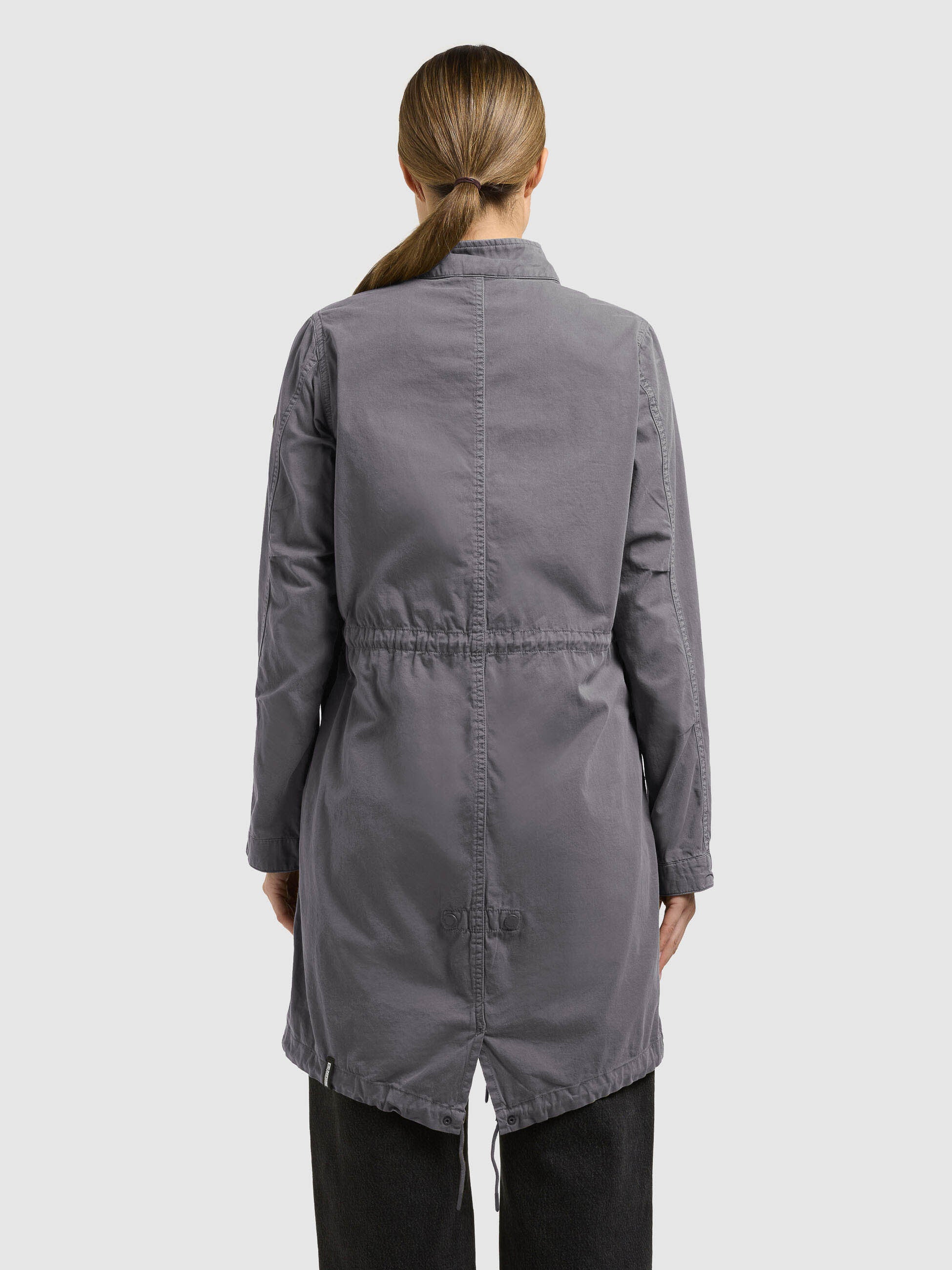 khujo-mantel-theres-slate-grey-damen-parka-regular-fit-baumwoll-twill image 3