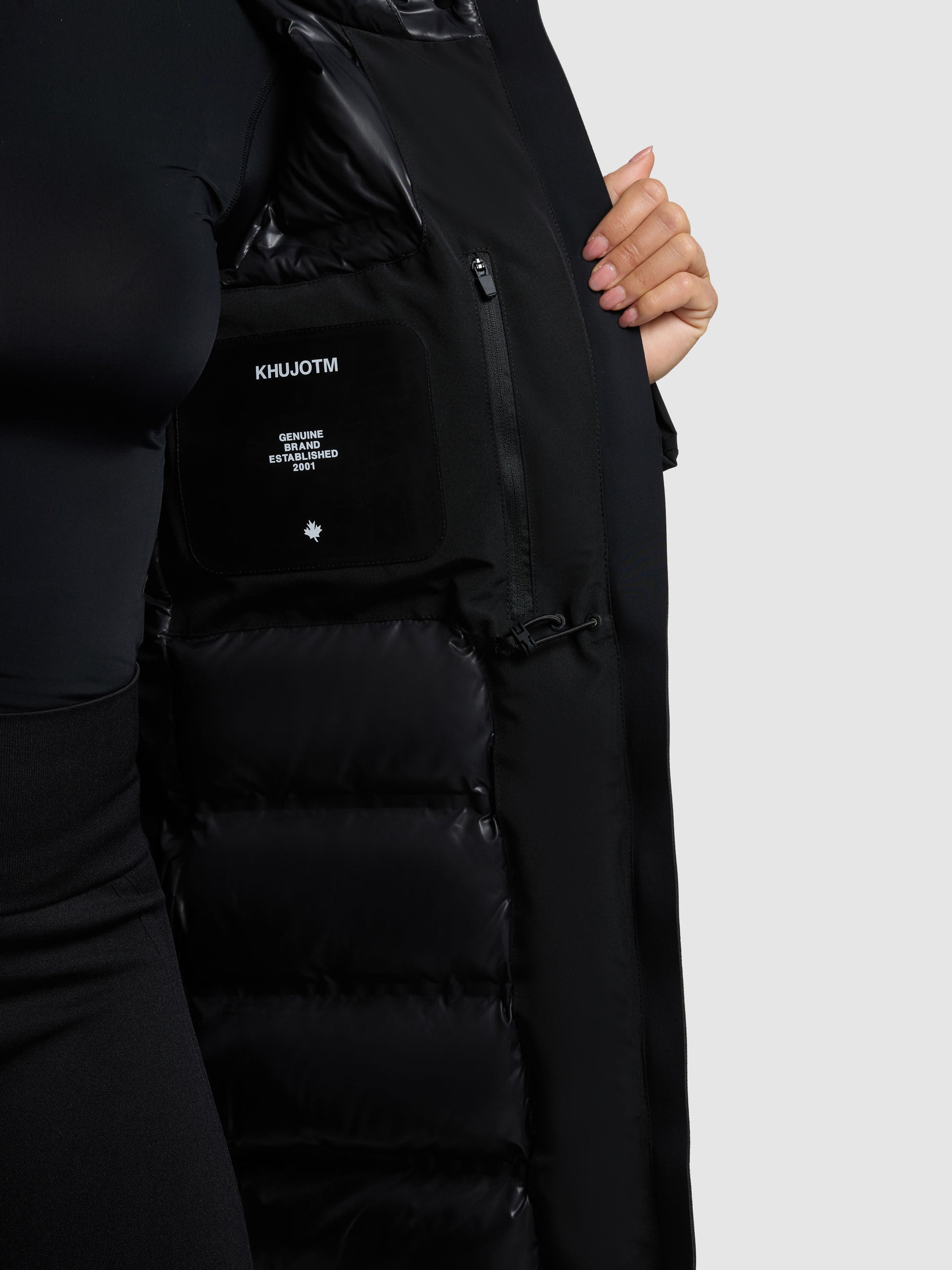 khujo-mantel-diance-black-damen-kurzmantel-slim-fit-wattiert image 8