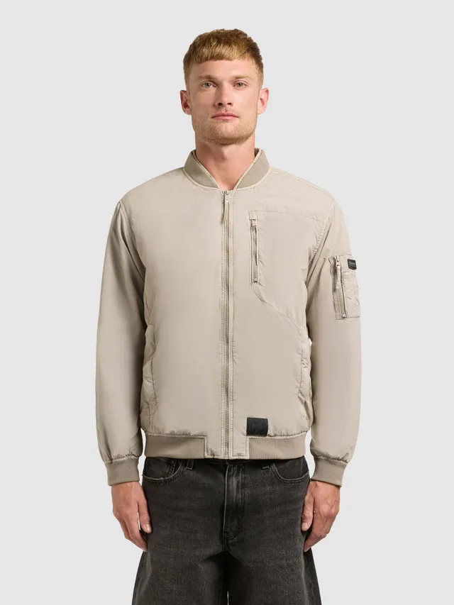 khujo-jacke-ibe-bone-beige-blousonjacke-garment-dye image 1