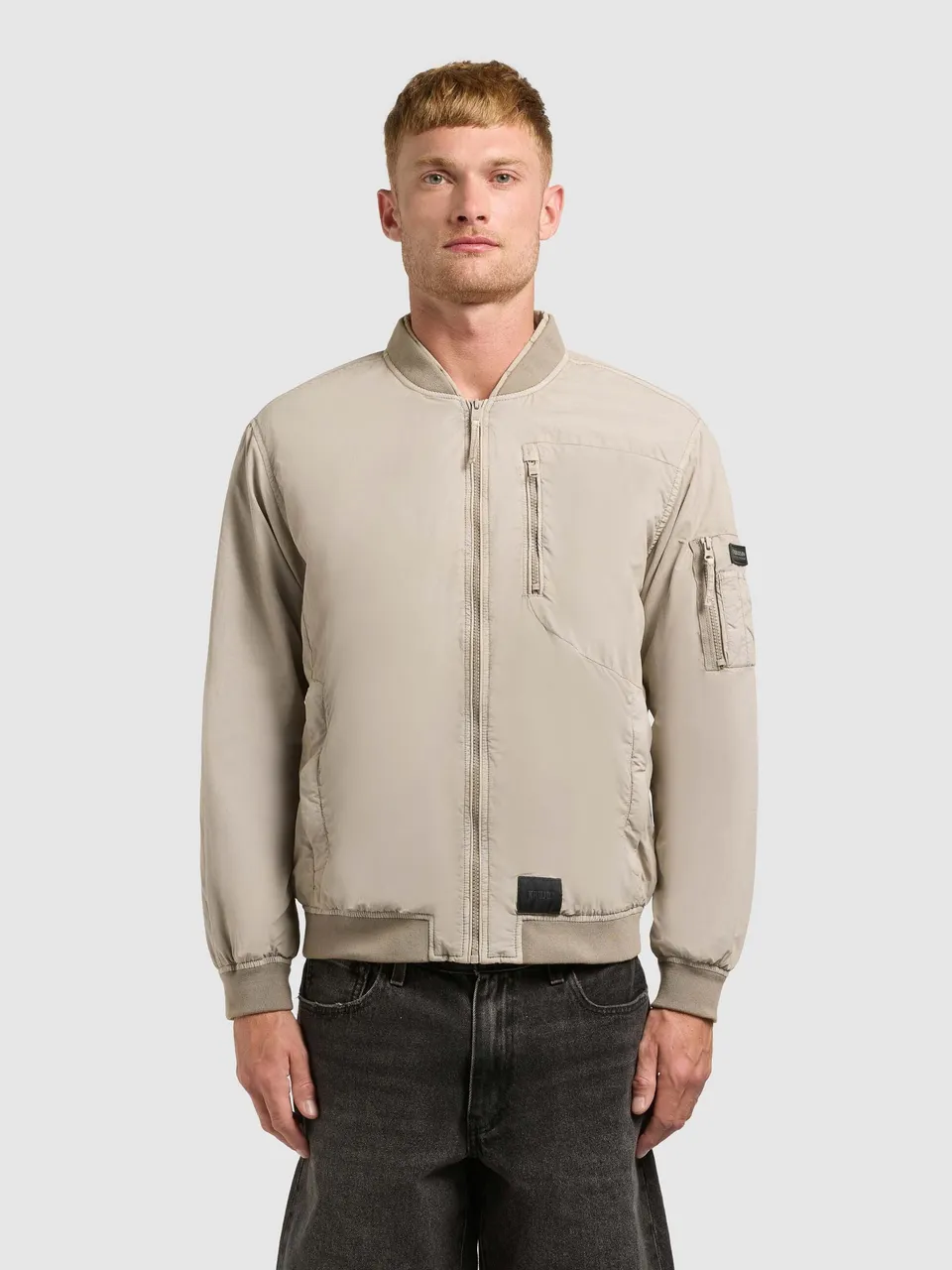 khujo-jacke-ibe-bone-beige-blousonjacke-garment-dye image 1