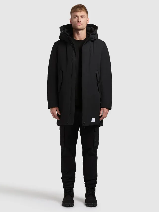 khujo-hiro-damen-kurzmantel-black-wintermantel-mit-kapuze image 1
