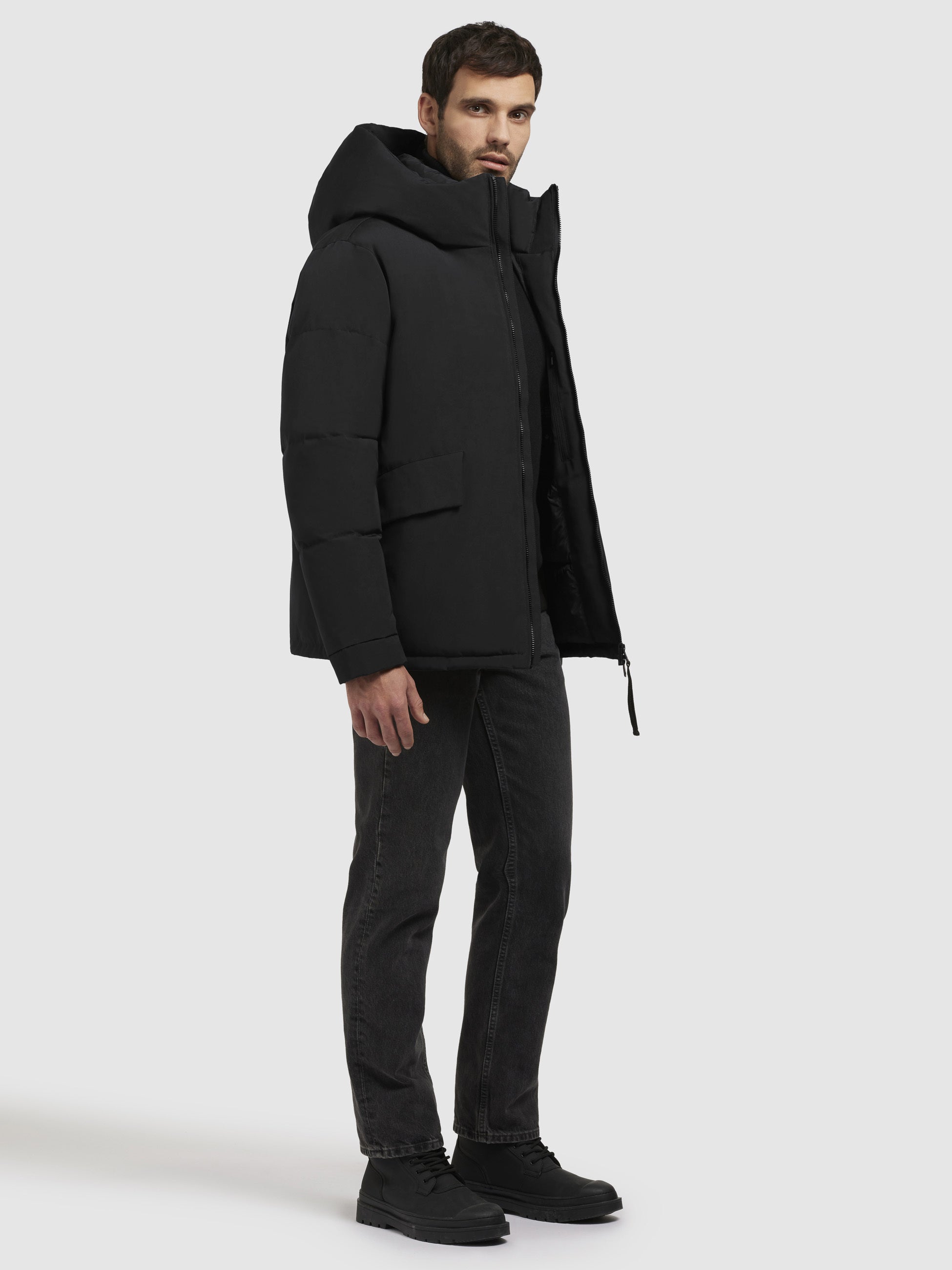 khujo-jacke-gero-schwarz-damen-winterjacke-mit-kapuze image 2