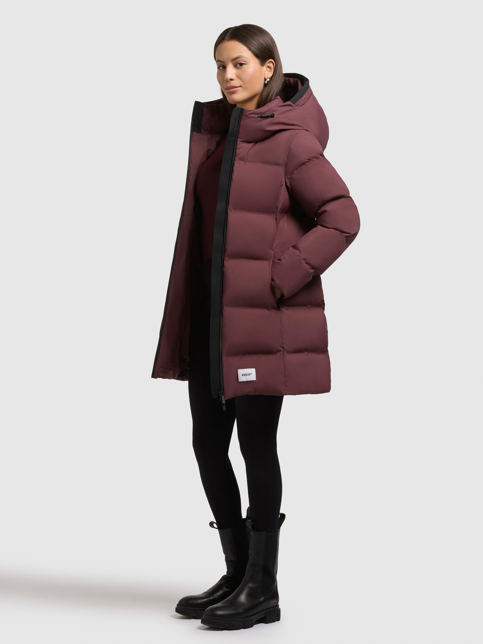 khujo-jacke-tanare4-moscato-red-slim-fit-steppjacke-damen image 6