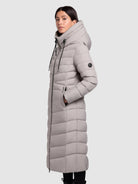 khujo-mantel-ingram4-blizzard-grey-damen-knielanger-taillierter-steppmantel image 5