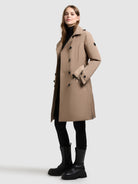 khujo-coat-gora-cookie-beige-kurzmantel-damen image 6