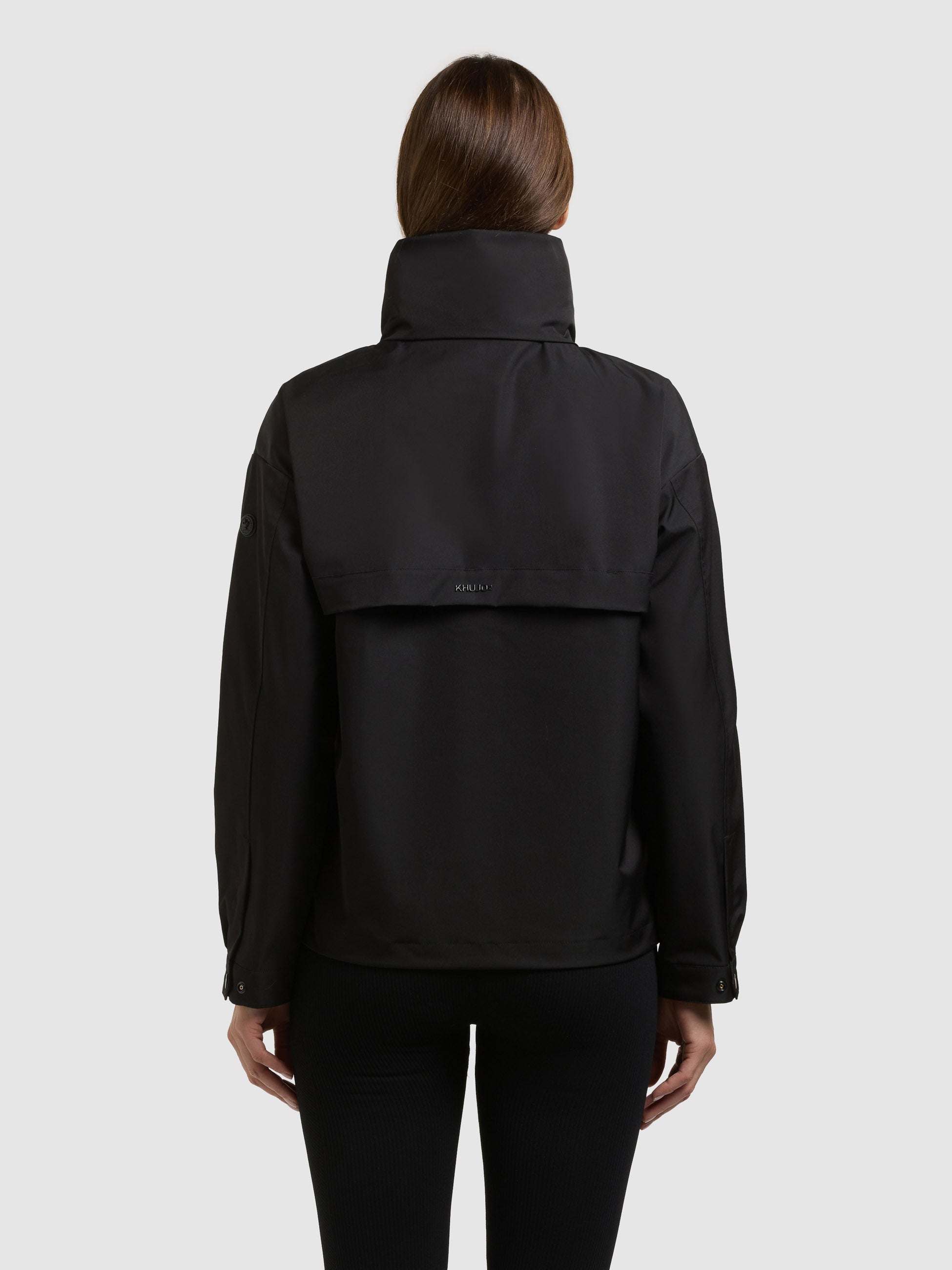 khujo-jacke-raibe2-black-leichte-kapuzenjacke-damen-regular-fit image 3