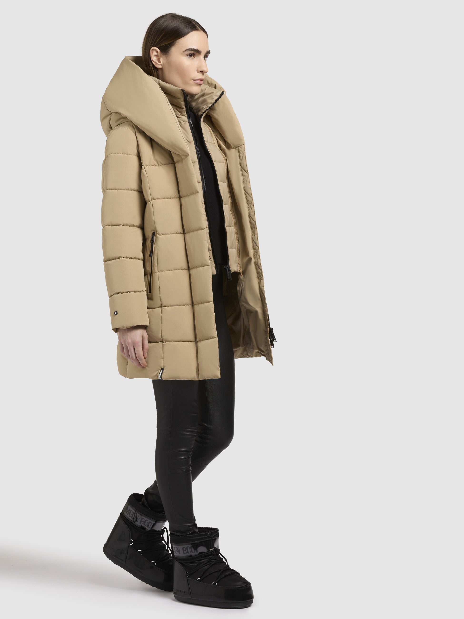 khujo-jacke-tenx-damen-parka-sand-mit-herausnehmbarem-einsatz image 6