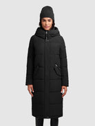 khujo-coat-dairi-black-damen-steppmantel-knielang image 4