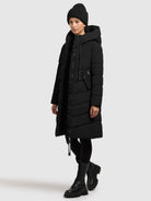 khujo-mantel-darka3-black-wattierter-damen-wintermantel-regular-fit image 2