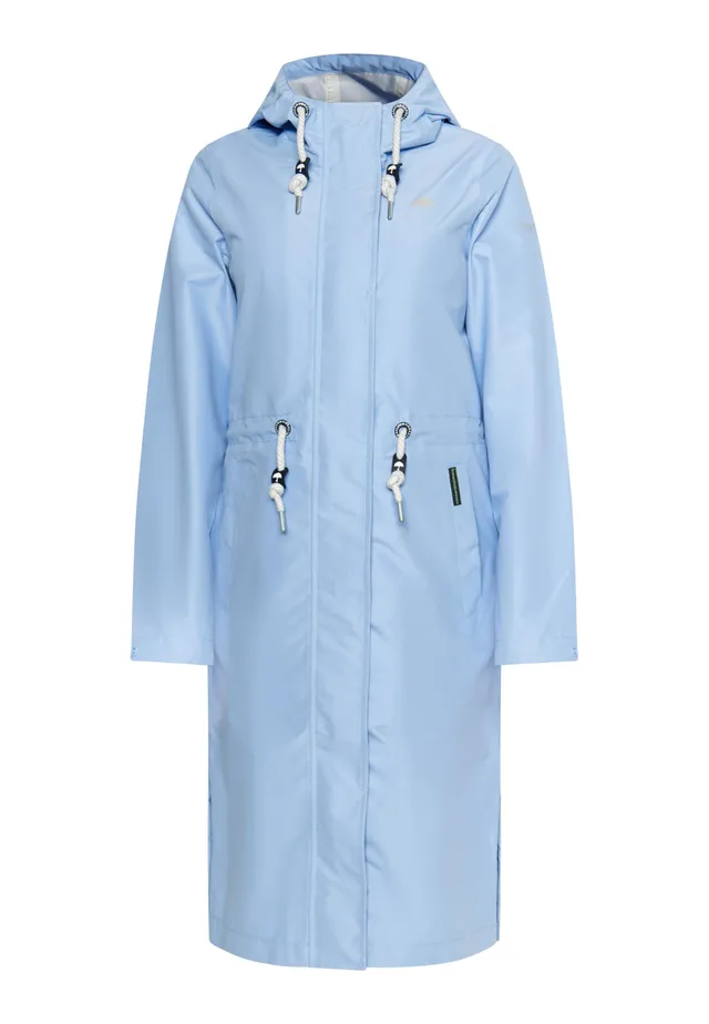 schmuddelwedda-damen-regenmantel-aus-recyceltem-polyester-nachhaltiger-langer-re image 1