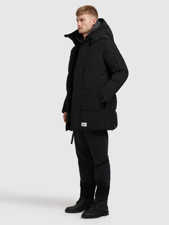 khujo-mantel-zeno-black-damen-steppmantel-loose-fit image 1