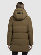 khujo-coat-lola-khaki-kurzer-wattierter-damen-steppmantel-regular-fit image 3