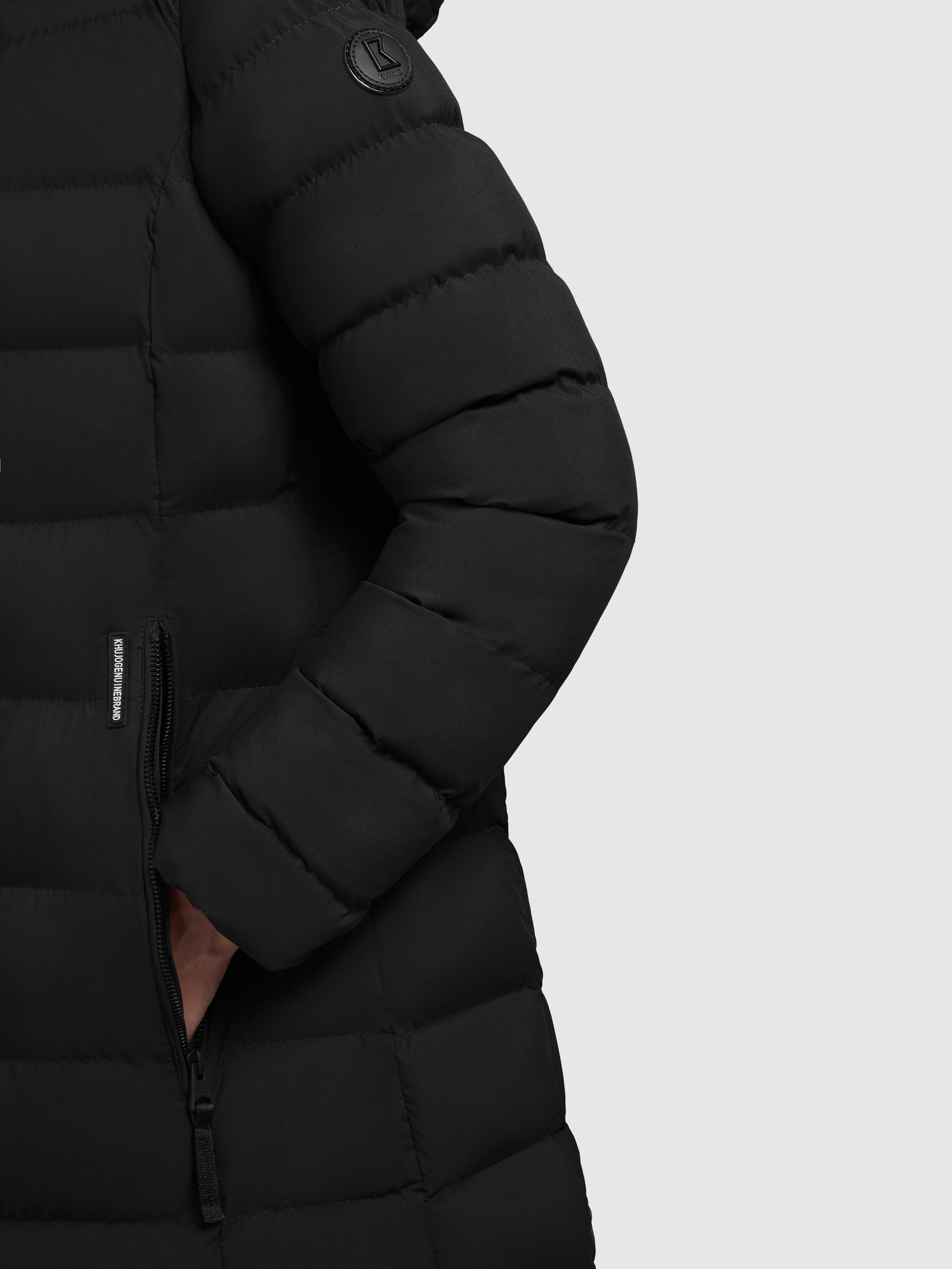 khujo-mantel-gamp-black-damen-winter-steppmantel-knielang-schwarz image 8