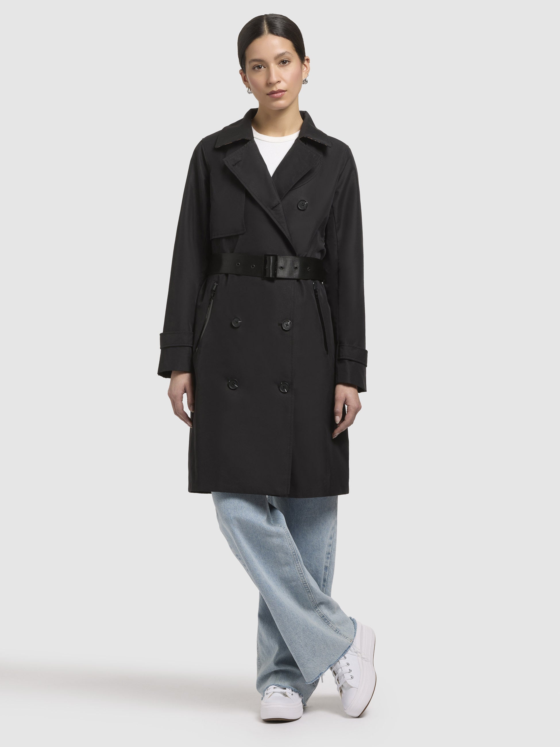 khujo-erine-mantel-damen-schwarz-trenchcoat-mit-g-rtel image 6