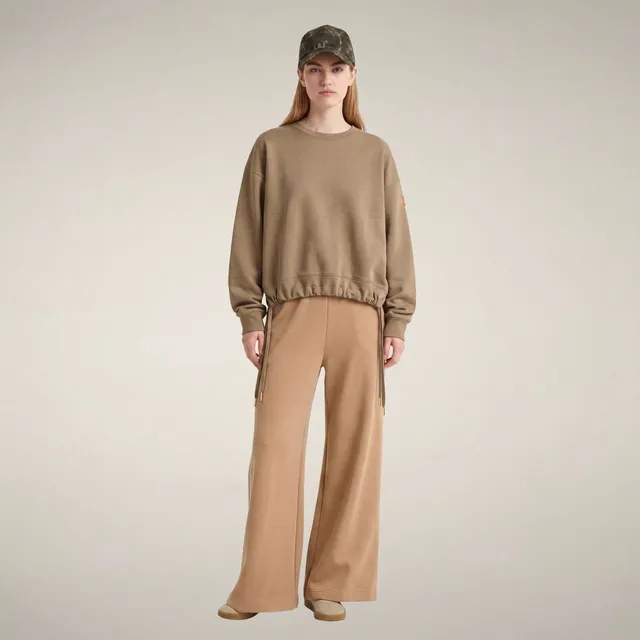 save-the-duck-akemi-sweatshirt-damen-beige-biscotto-rundhals image 1