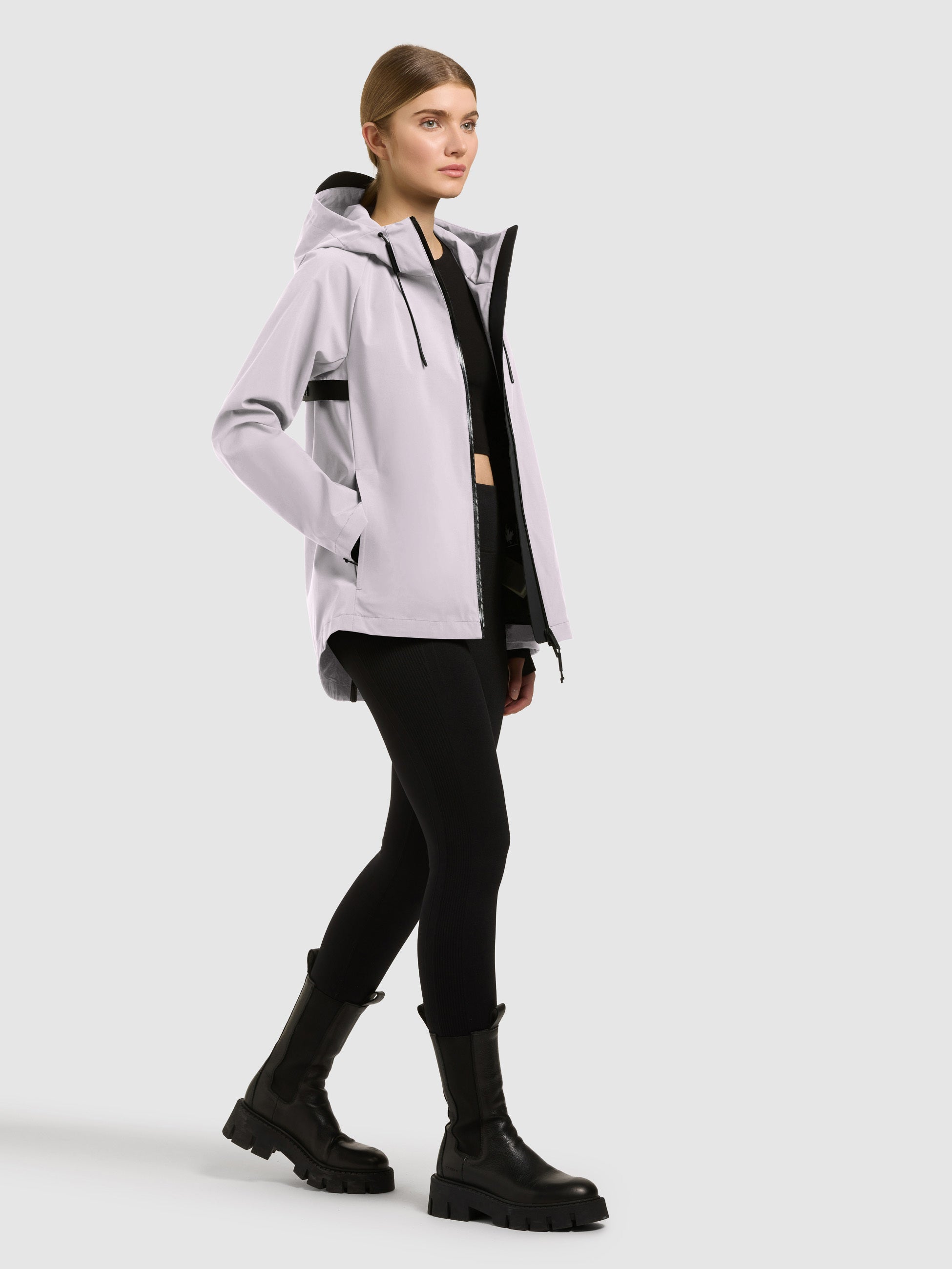 khujo-jacke-wrem-raindrops-lilac-damen-regenjacke-wasserabweisend image 6