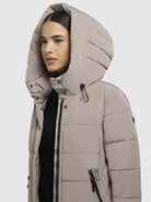khujo-mantel-sensy-greige-wadenlanger-damen-steppmantel-regular-fit image 7