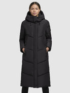 khujo-coat-sonje6-black-damen-steppmantel-wadenlang image 4