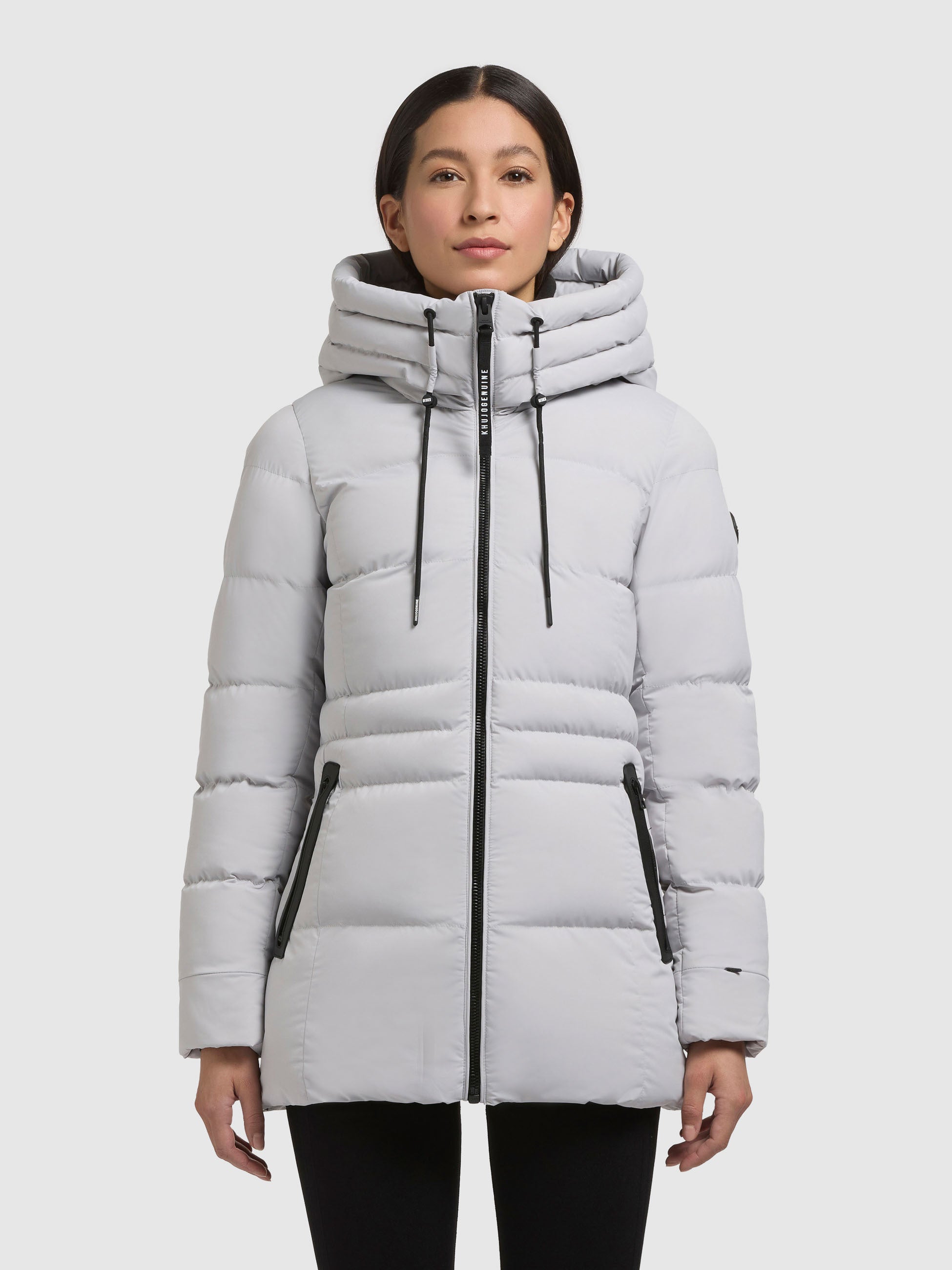 khujo-matla-damen-steppjacke-platinum-grey-slim-fit-winterjacke image 4