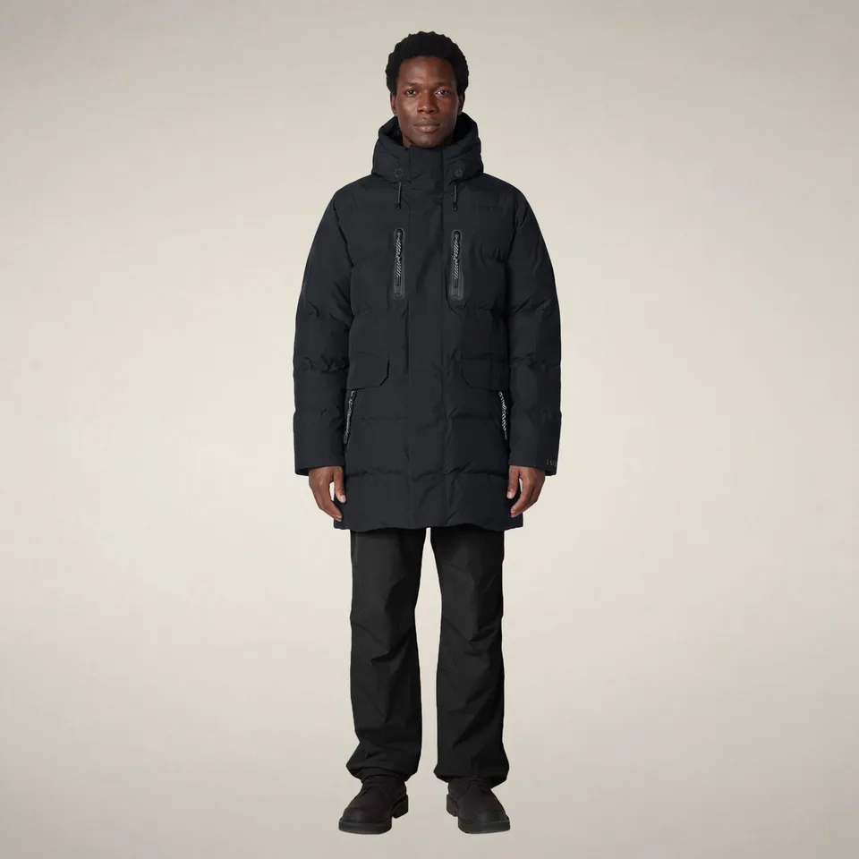 save-the-duck-everest-herren-parka-schwarz-pro-tech-winterparka image 1