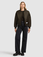 khujo-jacke-kasia-forest-green-bomberjacke-damen-winter-gr-n image 6
