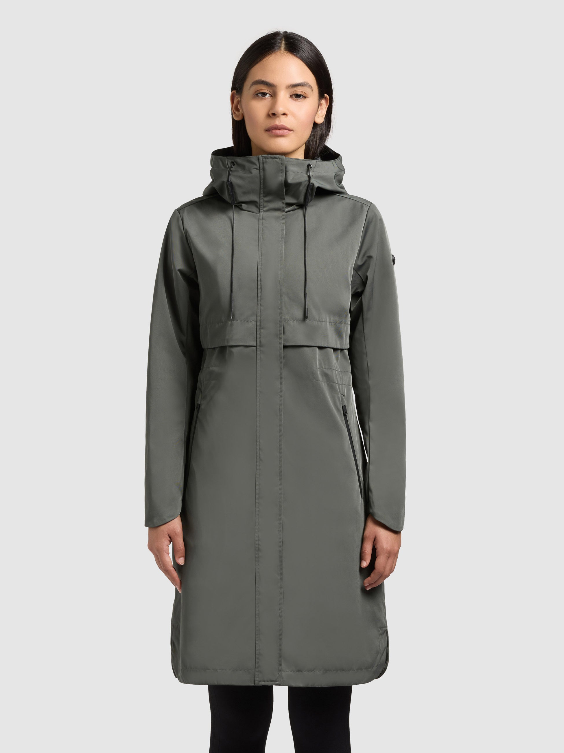 khujo-mantel-manao2-dark-sea-green-damen-sommermantel-regular-fit image 1
