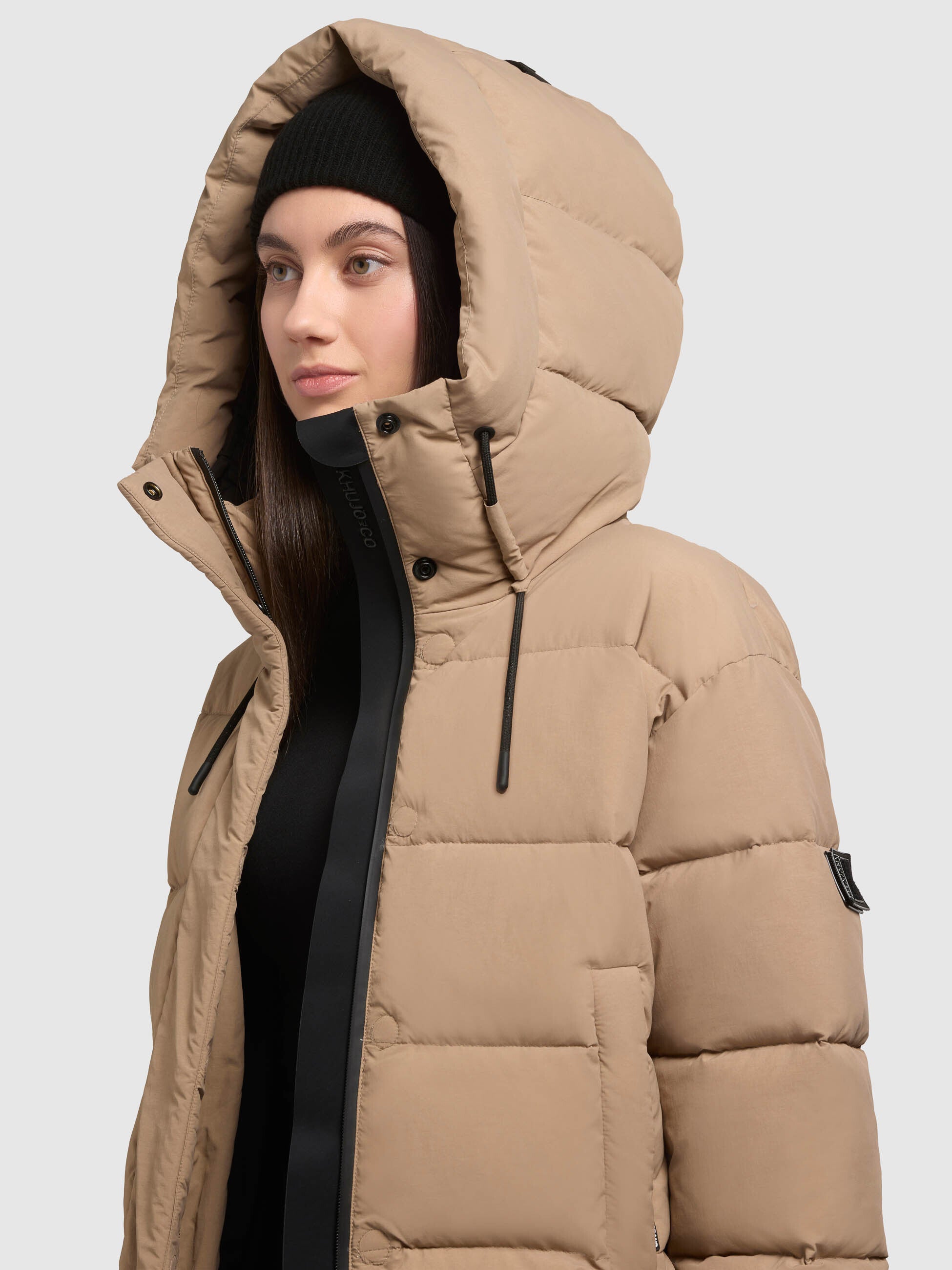 khujo-jacke-valina2-cookie-beige-damen-kapuzenjacke-gesteppt image 7