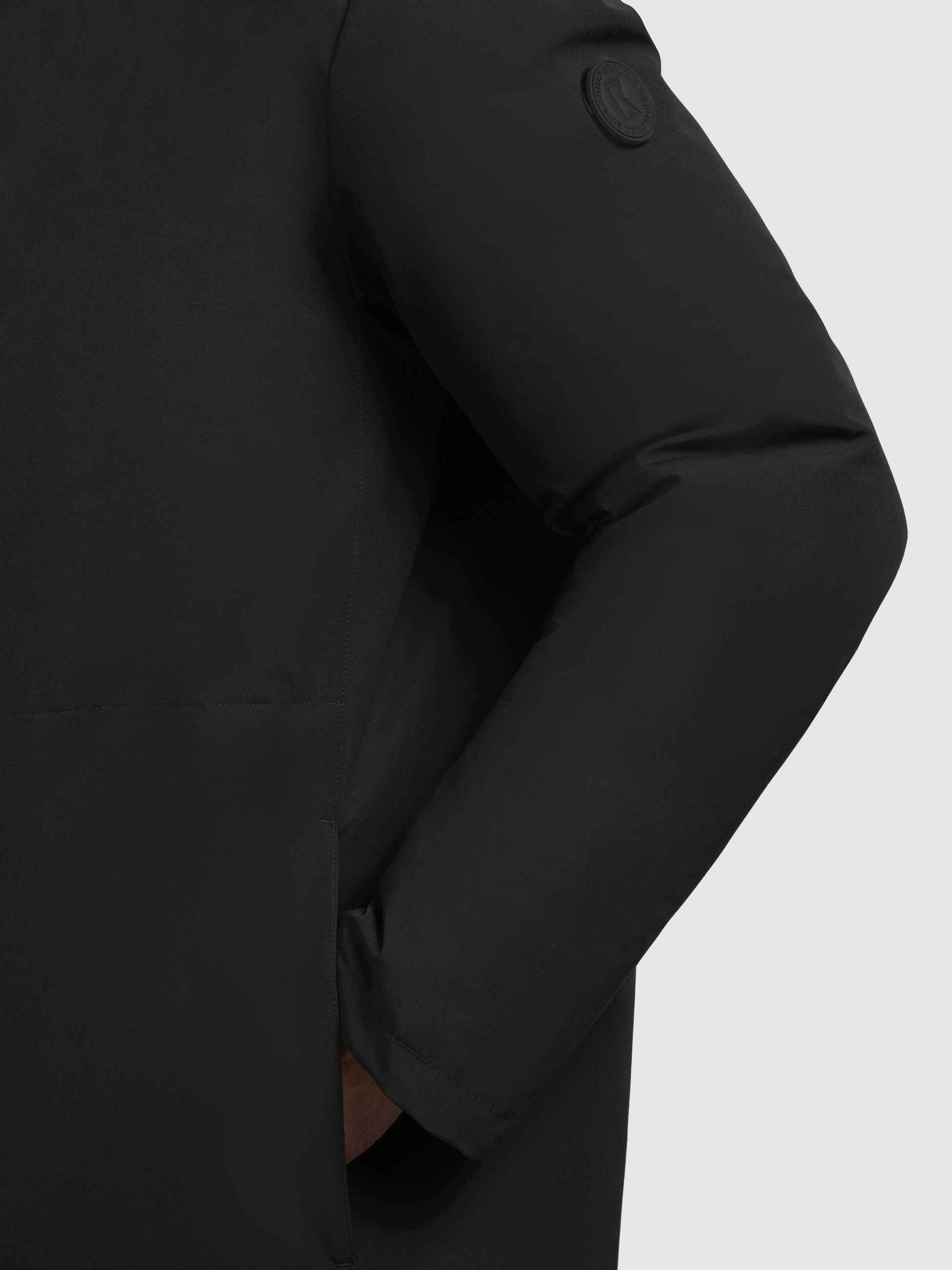 khujo-jacke-adan-schwarz-warm-wattierter-winterparka-mit-kapuze image 8
