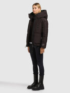khujo-jacke-peeke2-moody-plum-steppjacke-mit-handschuhen image 2