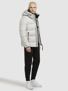 khujo-jacket-dover-light-gray-damen-steppjacke-regular-fit image 2