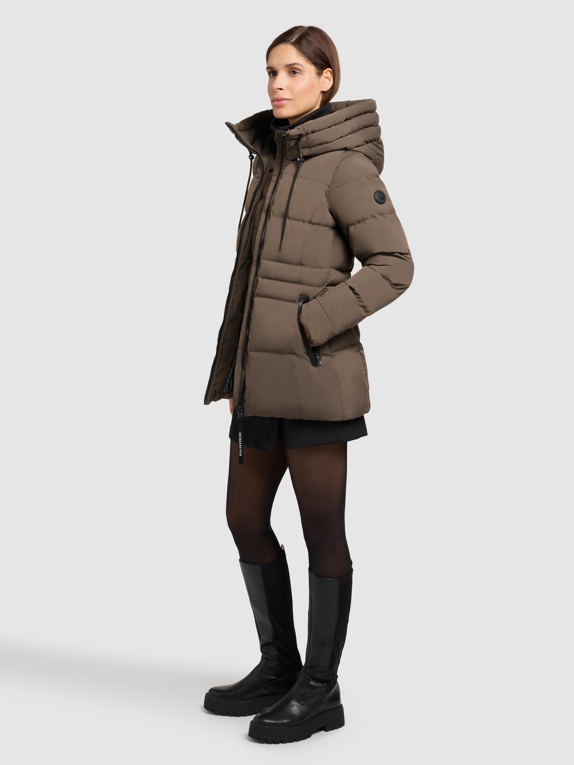 khujo-matla-damen-winterjacke-dull-green-slim-fit image 2