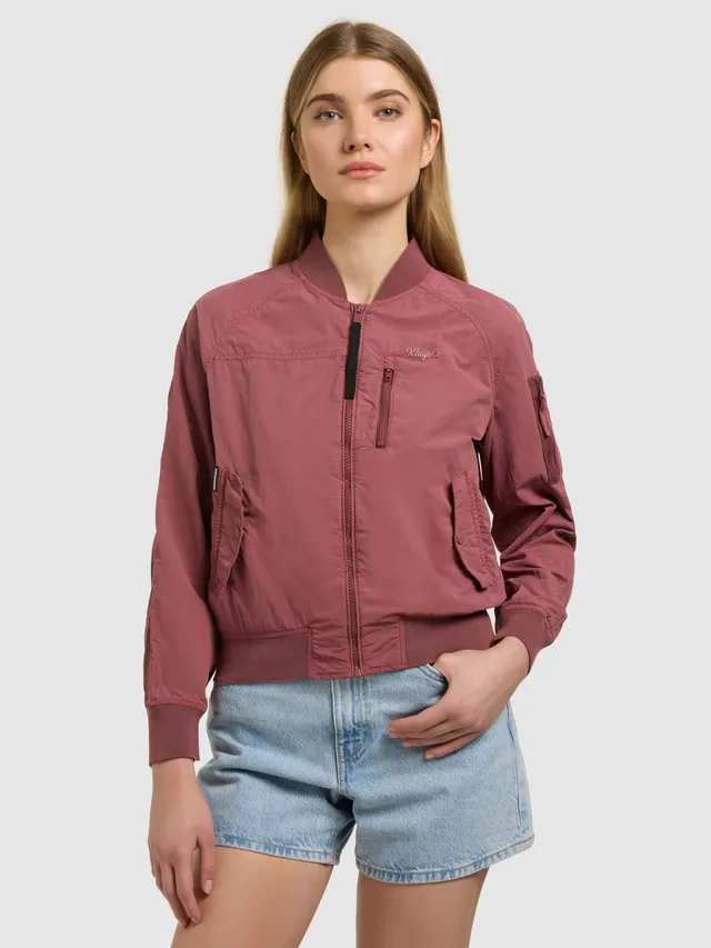 khujo-jacke-zaria-fuchsia-bomberjacke-blouson-ungef-ttert image 1