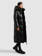 khujo-destiny-damen-wintermantel-black-wadenlang image 6