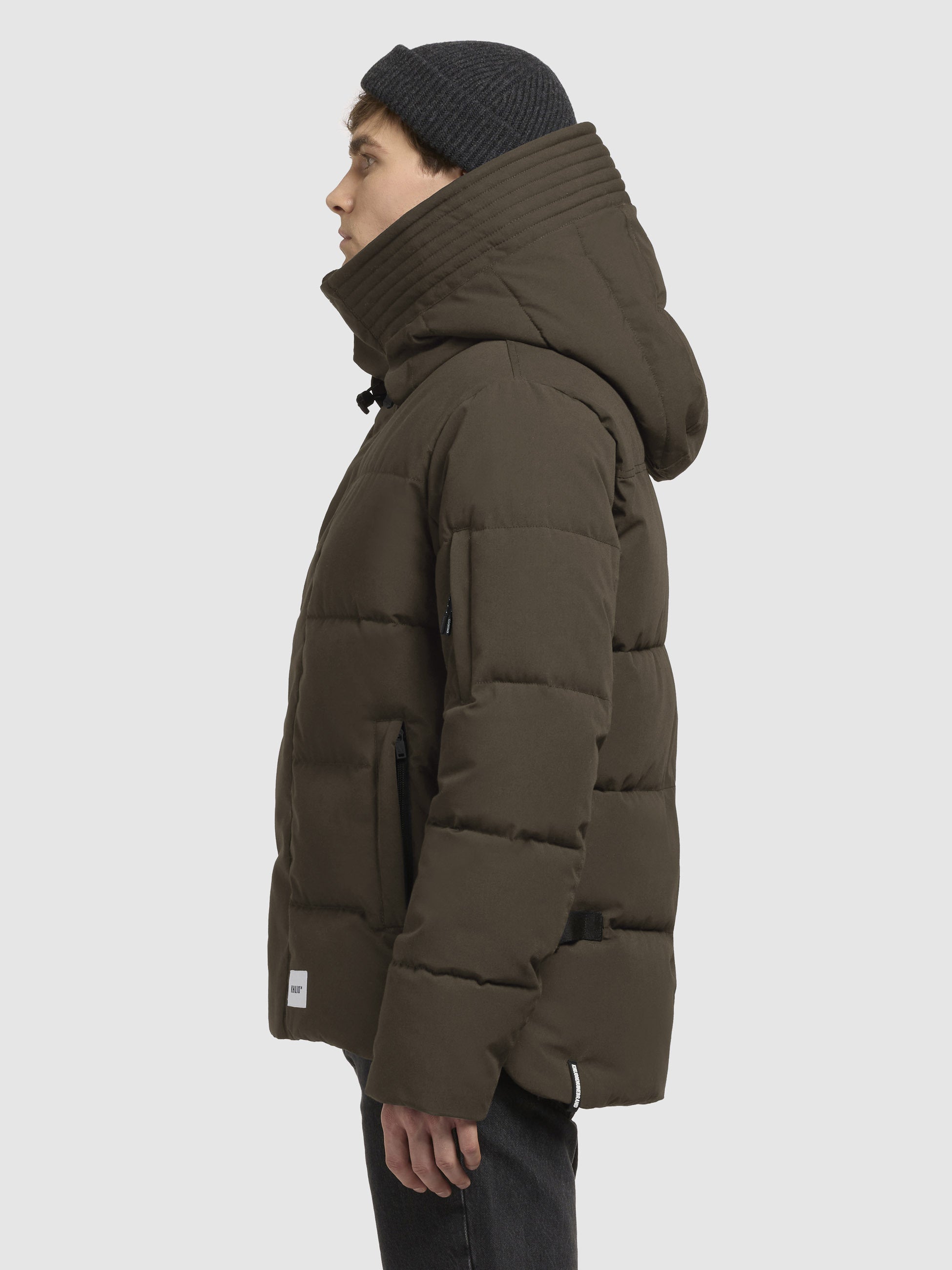khujo-bard-jacke-khaki-herren-steppjacke-mit-kapuze image 5