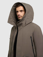 khujo-mantel-carl2-khaki-damen-winter-parka-loose-fit image 7