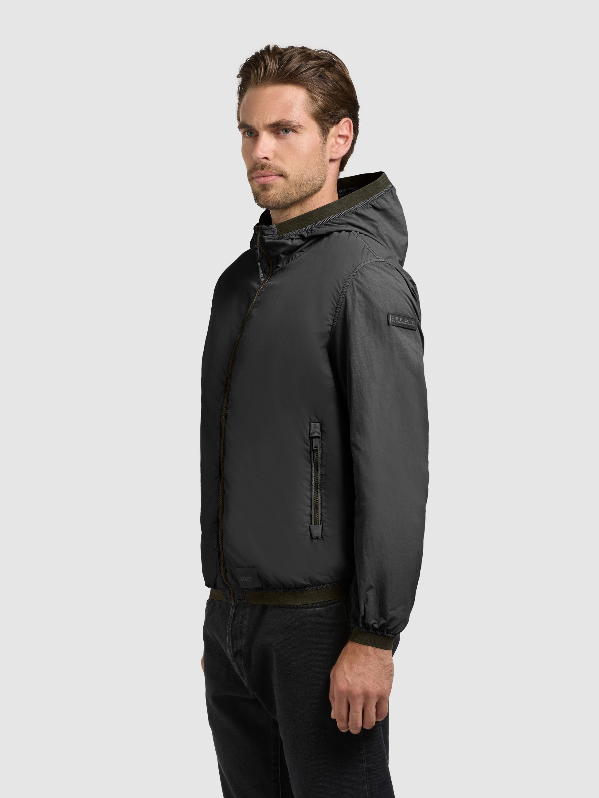 khujo-derf-blousonjacke-hazy-teal-green-leichte-kapuzenjacke image 5