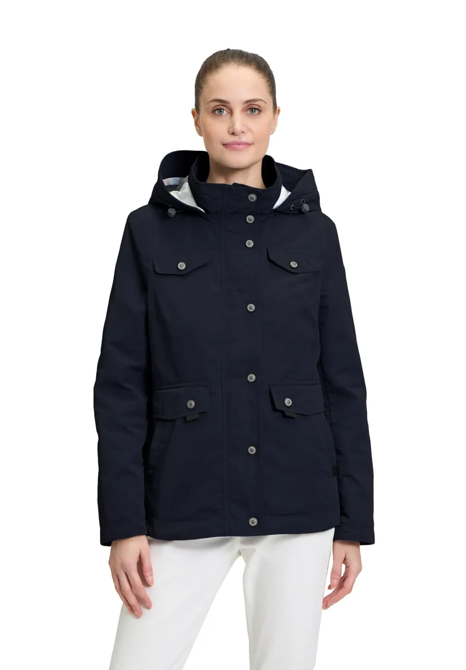 gil-bret-lia-damen-sommerjacke-mit-kapuze-karo-besatz image 1
