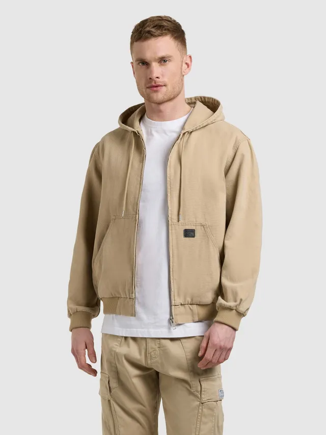 khujo-jacke-rhiis-camel-workwear-blouson-aus-baumwoll-canvas image 1