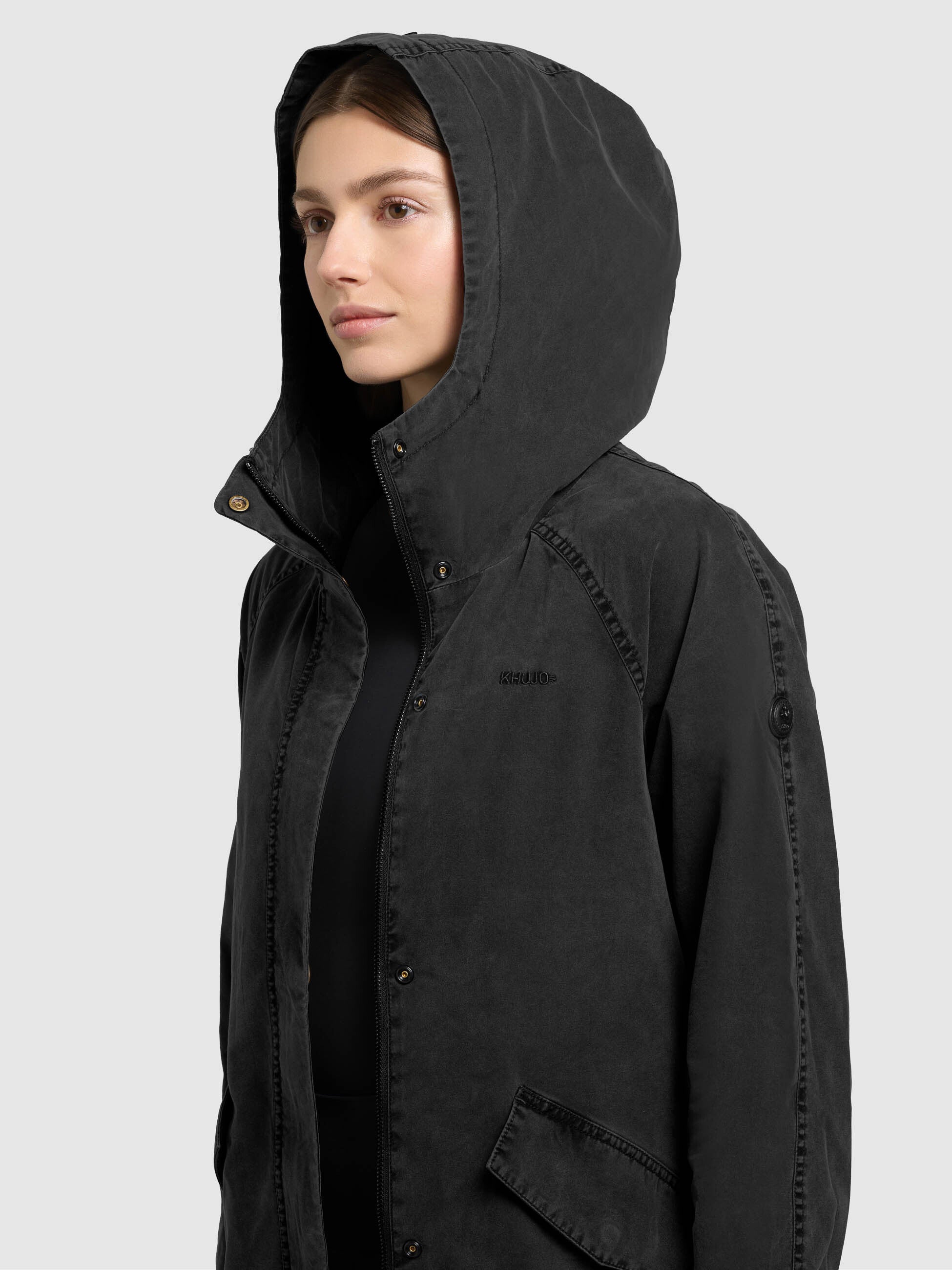khujo-leal-black-black-kapuzenmantel-f-r-damen image 7