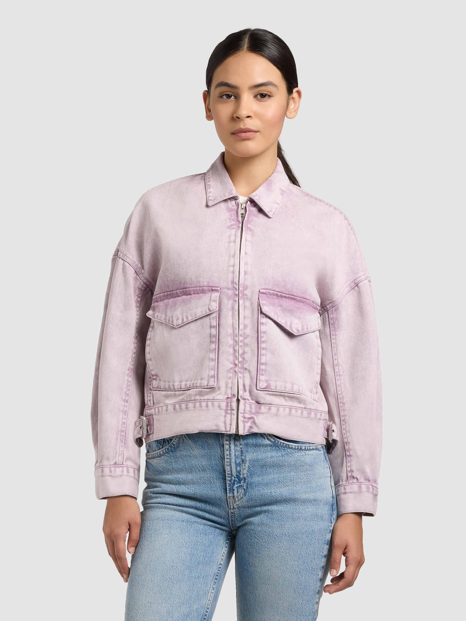khujo-jacke-nelina-violet-jeansjacke-damen-aus-baumwoll-denim image 4