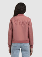 khujo-crystal-damen-bomberjacke-rust-red-college image 3