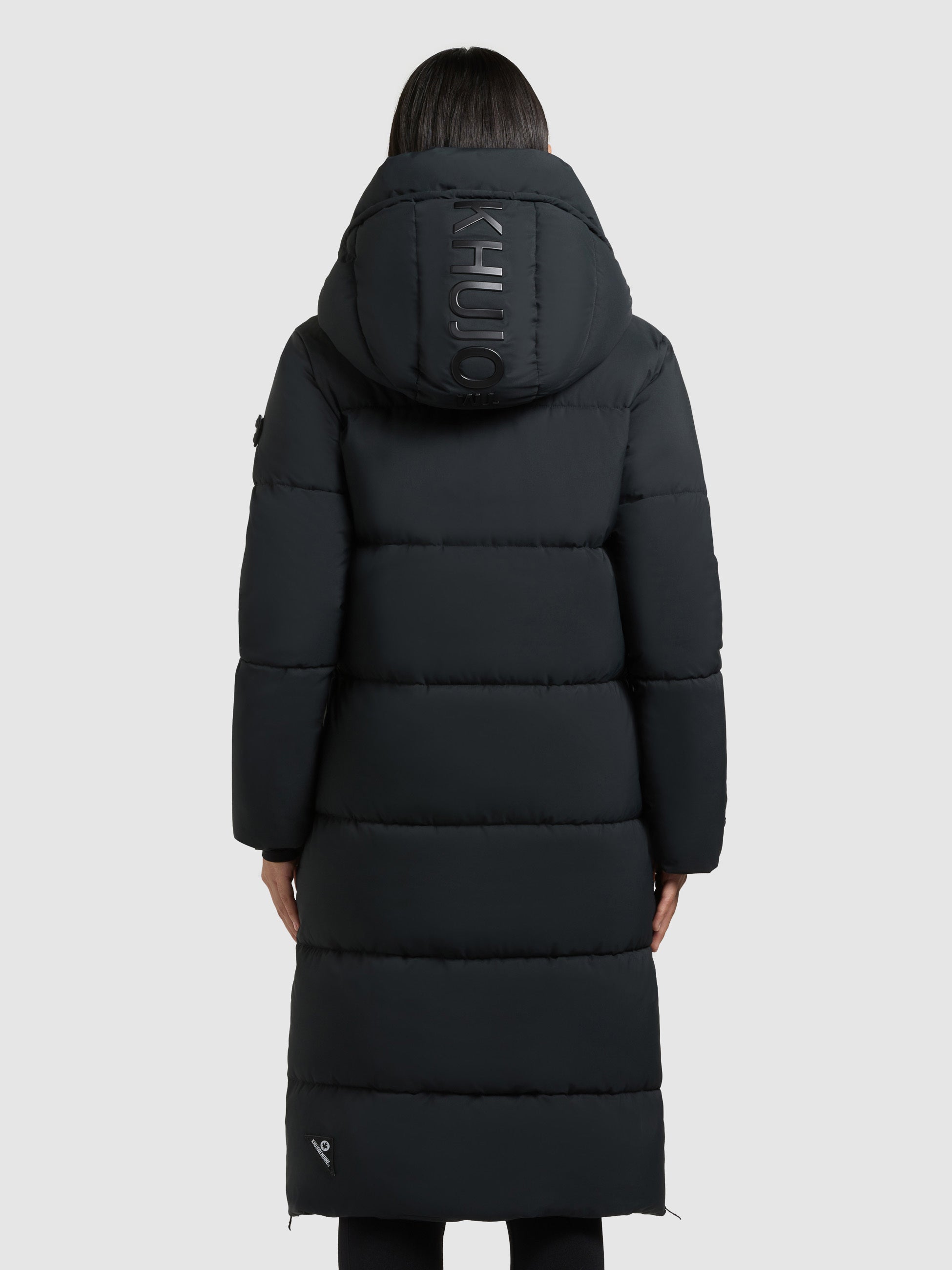khujo-mantel-rachel2-matt-obrage-grey-knielanger-damen-steppmantel-loose-fit image 3