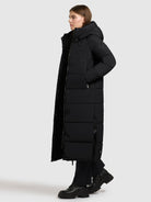 khujo-lamba-damen-steppmantel-black image 2