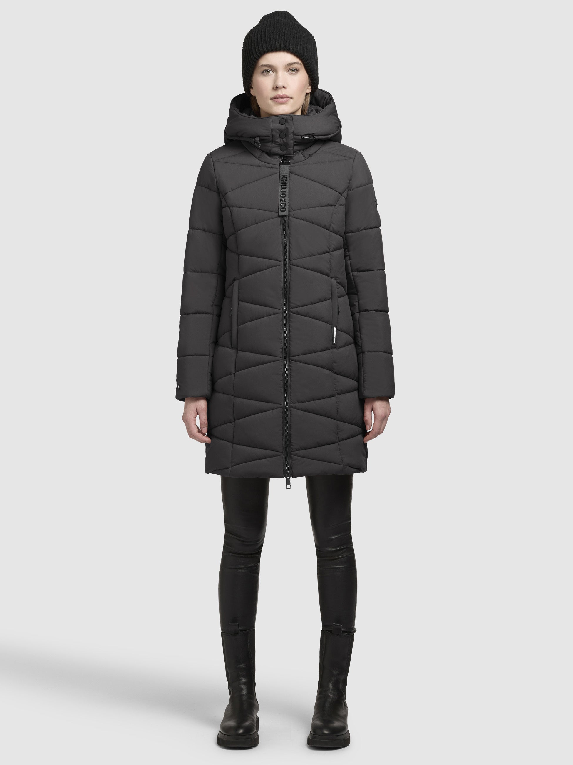 khujo-mantel-fitt3-damen-steppjacke-regular-fit-dunkelgrau image 1