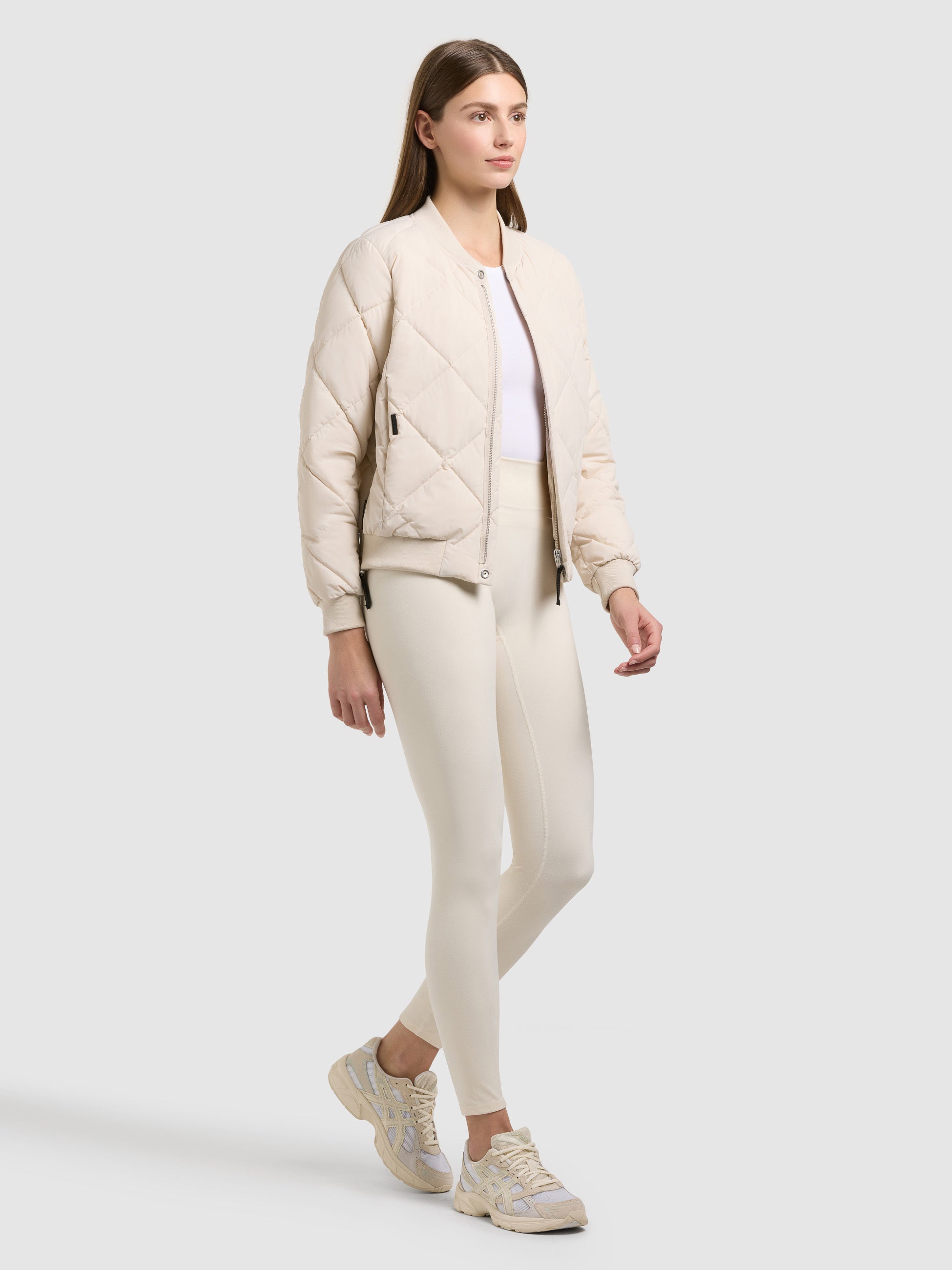 khujo-jacke-ange2-oat-white-bomber-steppjacke-kurz-regular-fit image 6
