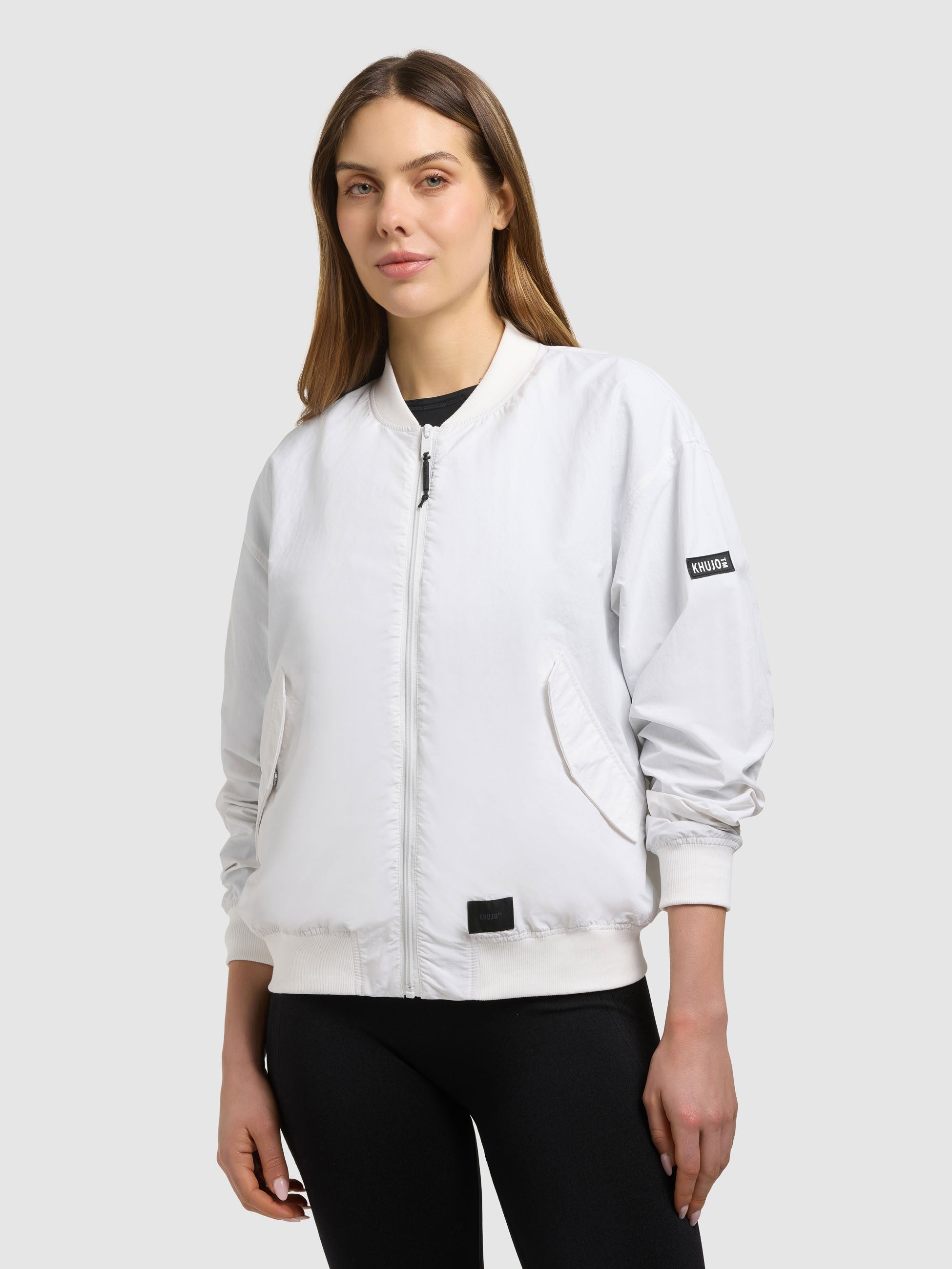khujo-jacke-facee-damen-blouson-off-white-mit-tasche image 7