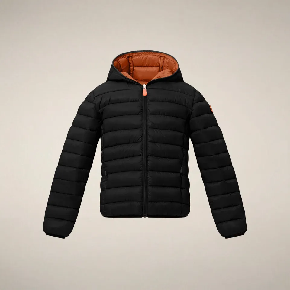 save-the-duck-dony-kinder-steppjacke-mit-kapuze-schwarz image 1