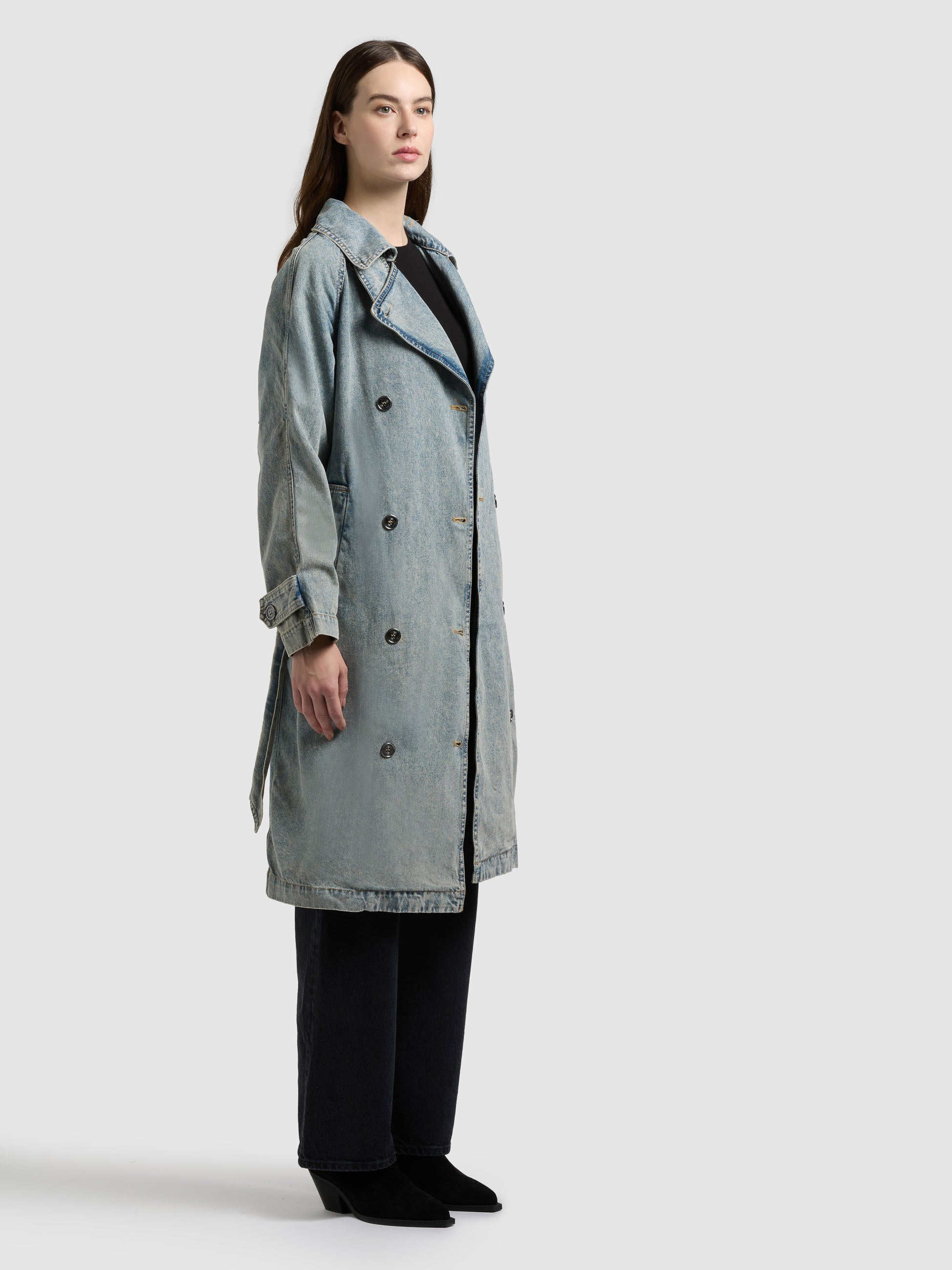 khujo-mantel-enza-damen-jeans-trench-blue-acid image 7